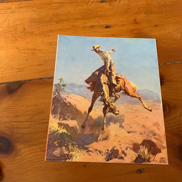 Set of 3 Vintage Cowboy Prints - Vintage Western - Picture 6 of 13